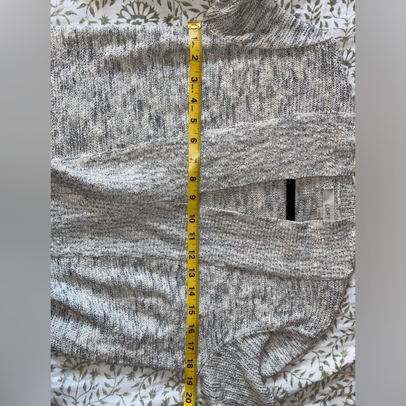 LOFT Women's XS Gray Open Front Sweater Cardigan - Picture 4 of 4